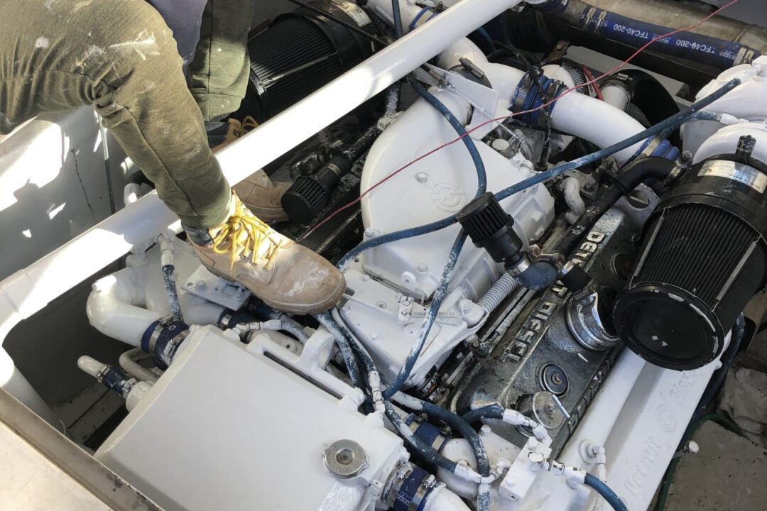 Pair Detroit 8V92 marine engines w 735HP
